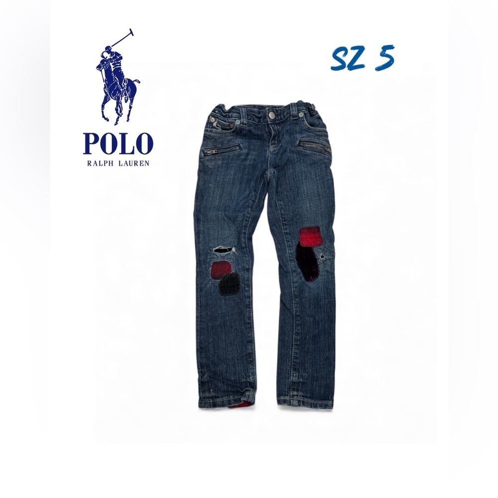 Polo Ralph Lauren Kids Jeans – Size 5 patch work